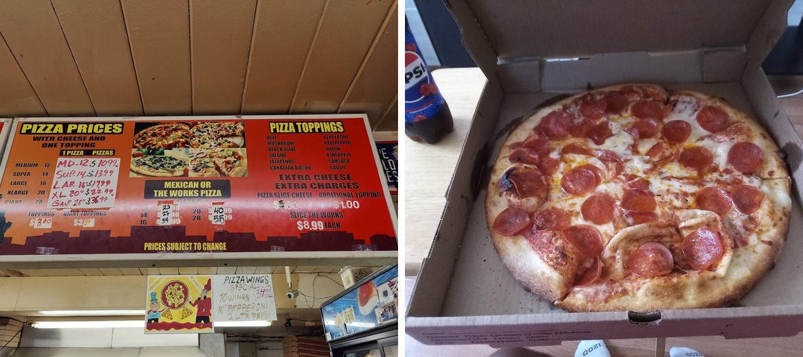 Mike's Giant New York Pizza Menu
